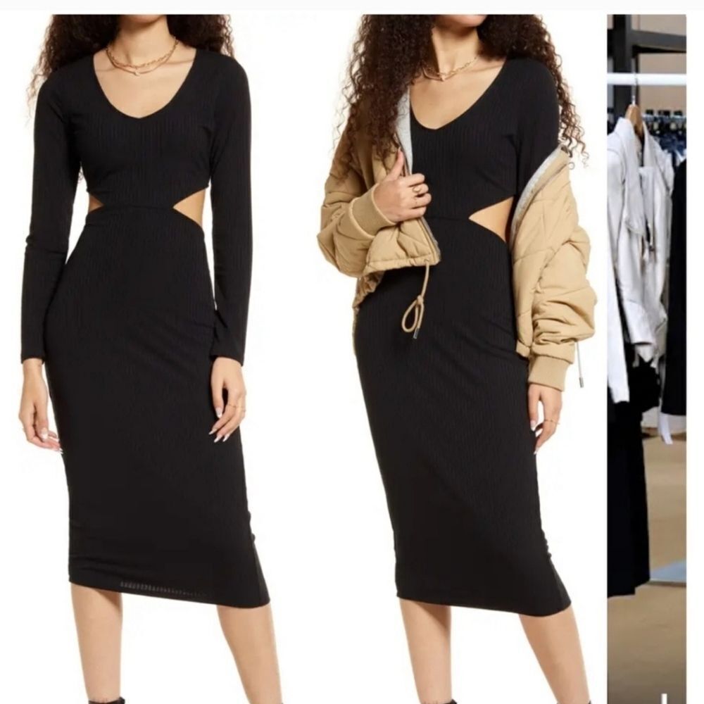 NWT AFRM Hedy midi dress
